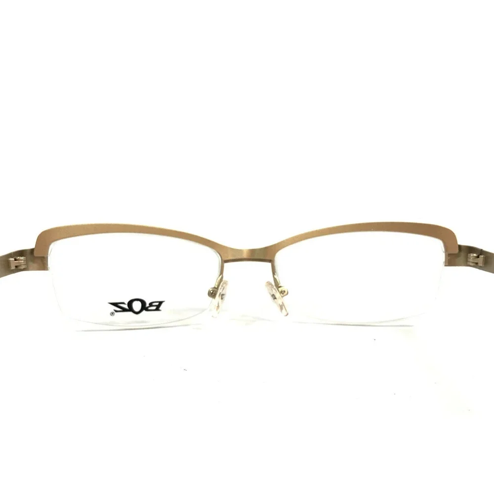 BOZ Eyeglasses Frames VIOLET 0050 Black Gilded Gold Cat Eye 53-17-140